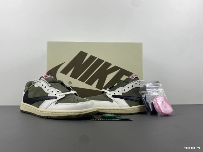 Rep TB X 1 OG AIR OLIVE TRAVIS MEDIUM JORDAN LOW SCOTT DM7866-200 0730